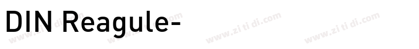 DIN Reagule字体转换